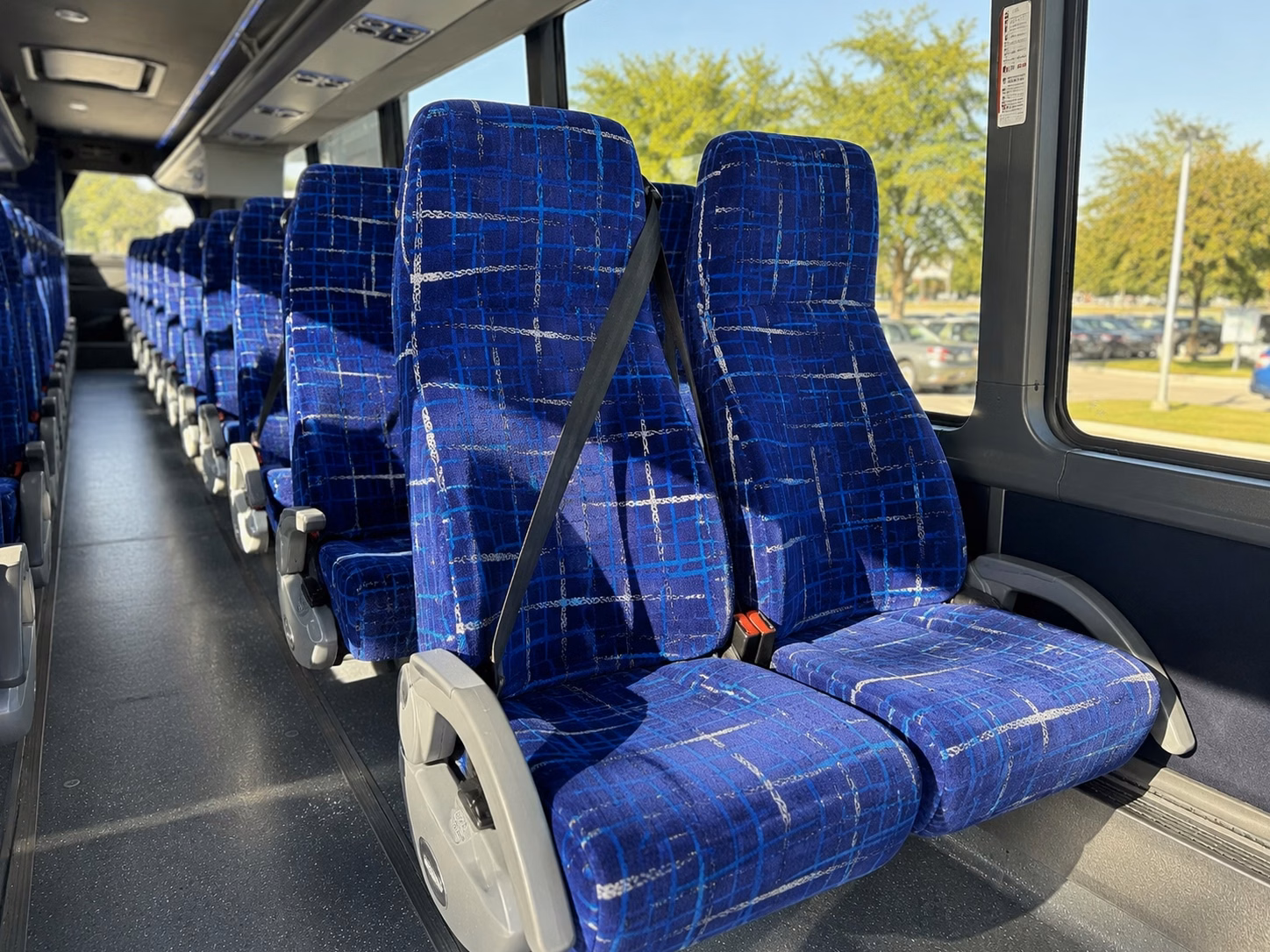 el monte charter bus rental inside