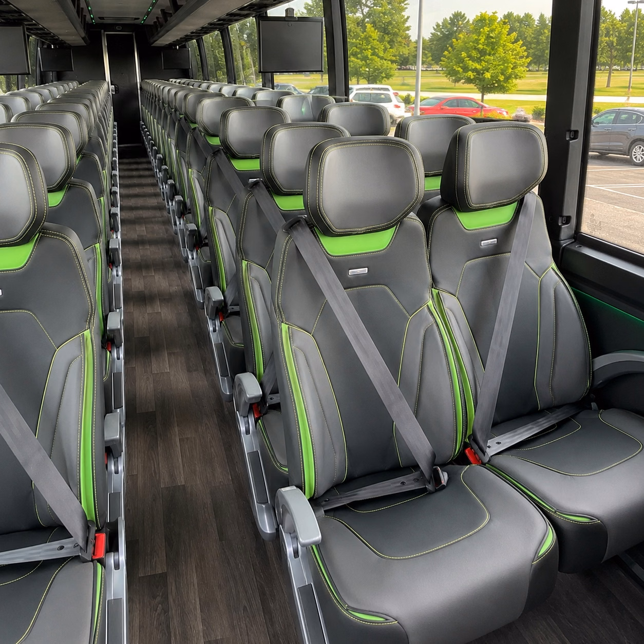el monte charter bus rental interior
